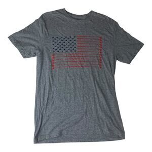 Swing Juice golf mens medium Americana Classic Gray Flag Graphic Tee